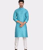 Encino  mens silk printed kurta top - jashn collection