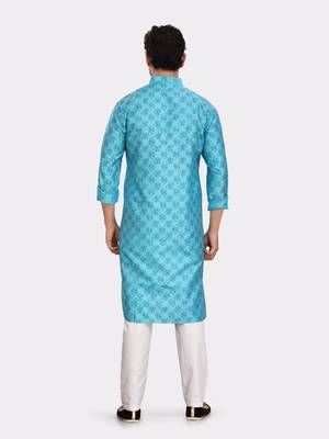 Encino  mens silk printed kurta top - jashn collection 2
