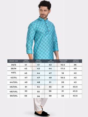 Encino  mens silk printed kurta top - jashn collection 5