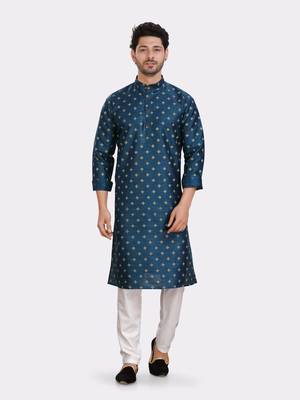 Encino  mens silk printed kurta top - jashn collection 1