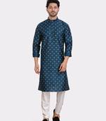 Encino  mens silk printed kurta top - jashn collection