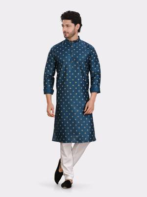 Encino  mens silk printed kurta top - jashn collection 3
