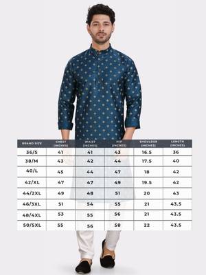 Encino  mens silk printed kurta top - jashn collection 5
