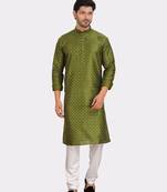 Encino  mens silk printed kurta top - jashn collection