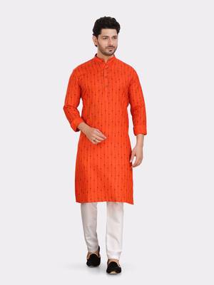 Encino  mens cotton printed kurta suit - angad collection 1