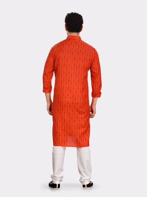 Encino  mens cotton printed kurta suit - angad collection 2