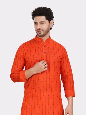 Encino  mens cotton printed kurta suit - angad collection 3