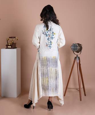 Offwhite Stay A While Peasant Jacket Dress 4