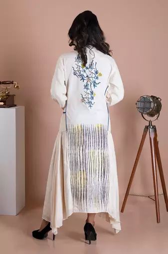 Offwhite Stay A While Peasant Jacket Dress