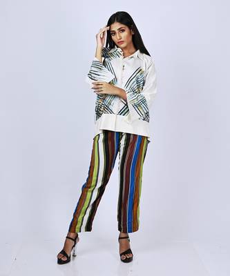Offwhite Keepsake Shift  With Pant Shirt 2