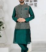 Exclusive Banarasi Dhupion Kurta Pajama with Jacket