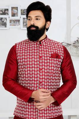 Exclusive Banarasi Dhupion Kurta Pajama with Jacket 2
