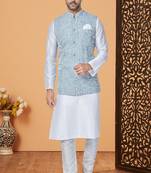 Exclusive Banarasi Dhupion Kurta Pajama with Jacket