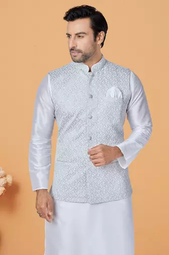Exclusive Banarasi Dhupion Kurta Pajama with Jacket