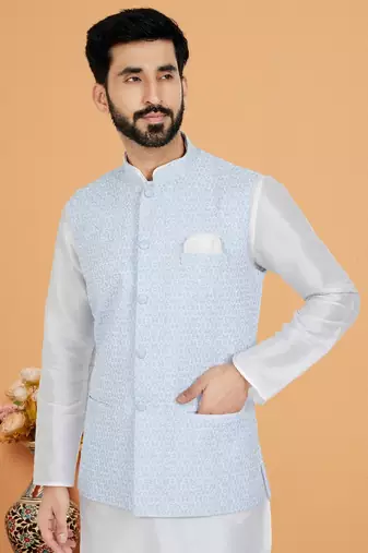 Exclusive Banarasi Dhupion Kurta Pajama with Jacket