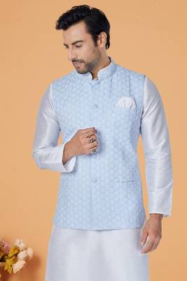 Exclusive Banarasi Dhupion Kurta Pajama with Jacket 2