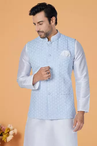 Exclusive Banarasi Dhupion Kurta Pajama with Jacket