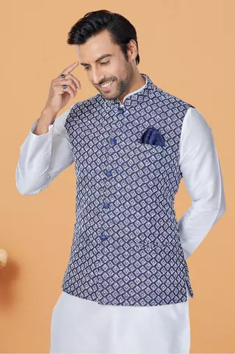 Exclusive Banarasi Dhupion Kurta Pajama with Jacket