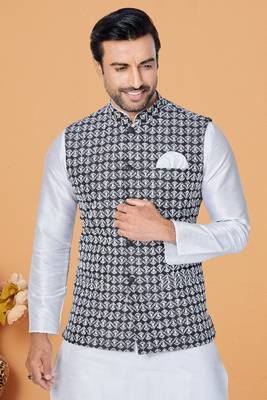 Exclusive Banarasi Dhupion Kurta Pajama with Jacket 2