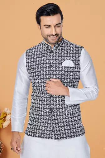 Exclusive Banarasi Dhupion Kurta Pajama with Jacket