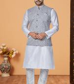 Exclusive Banarasi Dhupion Kurta Pajama with Jacket
