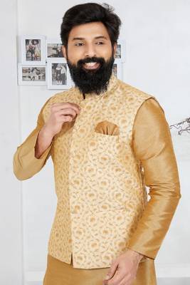 Exclusive Banarasi Dhupion Kurta Pajama with Jacket 2