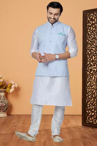 Exclusive Banarasi Dhupion Kurta Pajama with Jacket