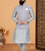 Exclusive Banarasi Dhupion Kurta Pajama with Jacket