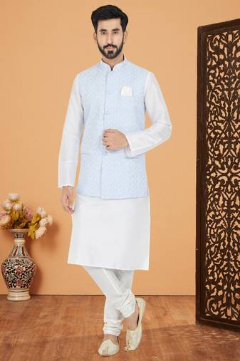 Exclusive Banarasi Dhupion Kurta Pajama with Jacket