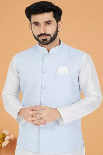 Exclusive Banarasi Dhupion Kurta Pajama with Jacket