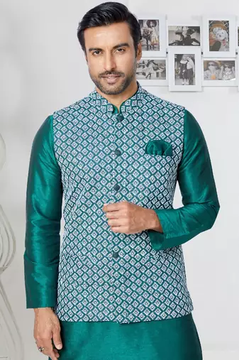 Exclusive Banarasi Dhupion Kurta Pajama with Jacket
