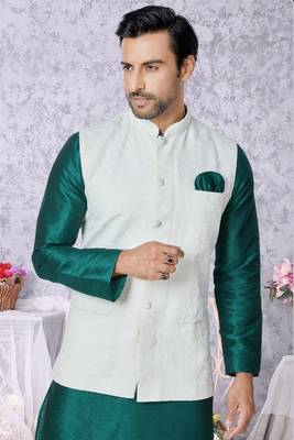 Exclusive Banarasi Dhupion Kurta Pajama with Jacket 2