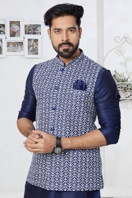 Exclusive Banarasi Dhupion Kurta Pajama with Jacket 2