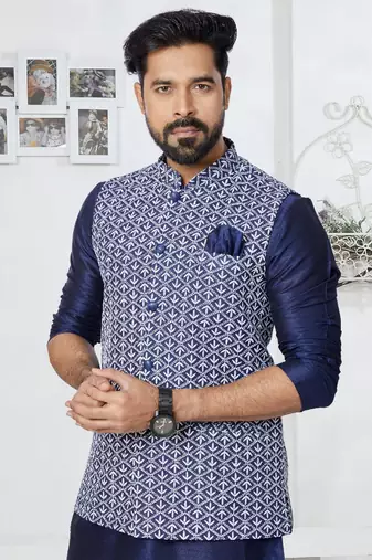 Exclusive Banarasi Dhupion Kurta Pajama with Jacket