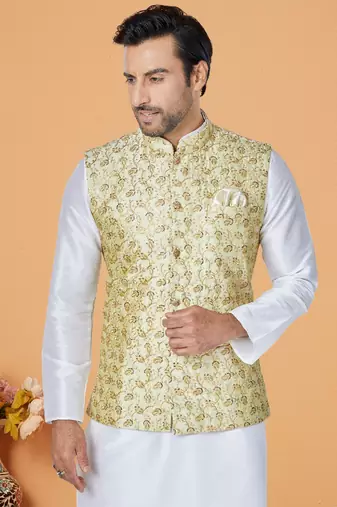 Exclusive Banarasi Dhupion Kurta Pajama with Jacket