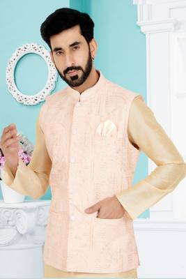 Exclusive Banarasi Dhupion Kurta Pajama with Jacket 2
