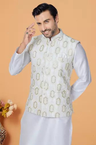 Exclusive Banarasi Dhupion Kurta Pajama with Jacket