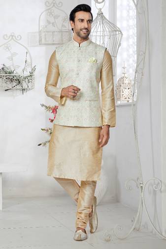 Exclusive Banarasi Dhupion Kurta Pajama with Jacket