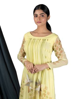 Sharbat Yellow  Stripe Willow Dress  Dress 5