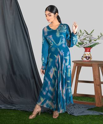 Prussian Blue  Mon Bias Panelled Dress  Dress 3