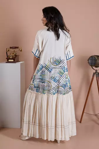 Offwhite Corrina Kaftan Dress Kaftaan