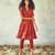 Gerua &  brick red kesari kurta set