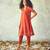 Gerua &  brick red kesari kurta set