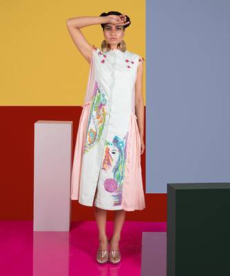 Mint Green ,Pastel Pink Lute Dress Dress 1