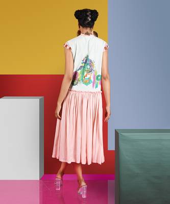 Mint Green ,Pastel Pink Lute Dress Dress 5
