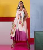 Pastel Pink,Mint Cymbol Ombre Dress With Belt Dress