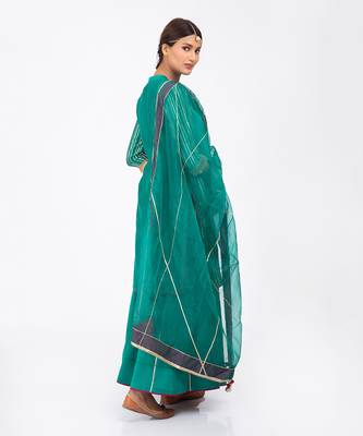 Teal blue kurta set 2