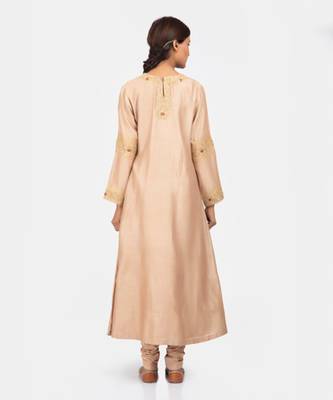 Rose beige kurta set 4
