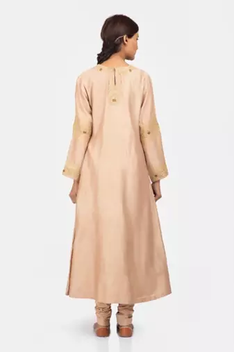 Rose beige kurta set