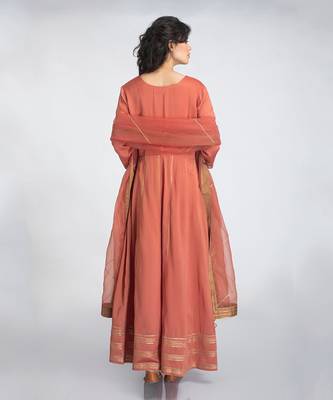 Rust anarkali set 4